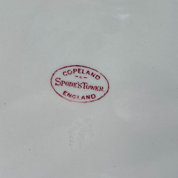 Copeland Spode Tower Vintage China Square Cake Plate with Handles, Rare - Picture 3 of 7